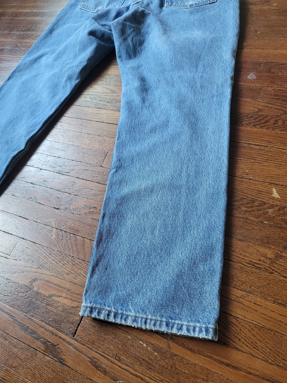 Riders by Lee Mens 38X32 Denim Jeans Regular Fit Straight Leg Heavy Duty - Picture 12 of 16